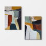 Wallity 2KNV4354 Lienzo Decorativo Multicolor (2 piezas, 50 x 70 cm)
